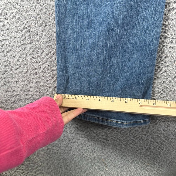 Hollister Jeans Women's 9 Blue Denim Cotton Bootcut Mid Rise Faded Workwear - Picture 10 of 11